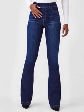 SPANX Flare Jeans Midnight Shade Size Small
